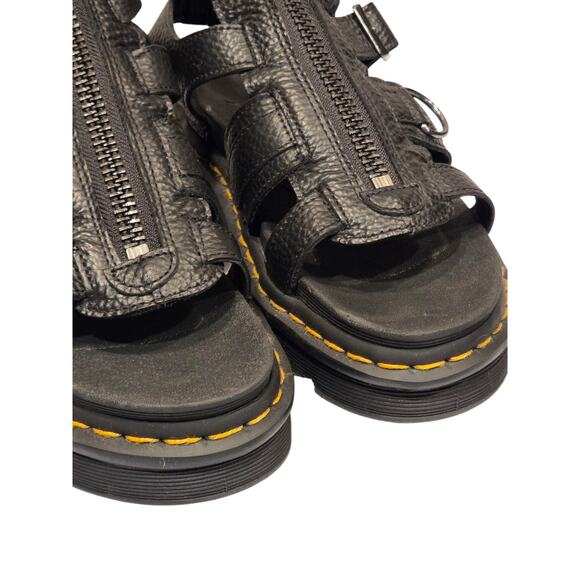 Free People Dr. Martens Olson Zipped Leather Strap Sandals Gladiator | 8 EUC - Picture 7 of 13